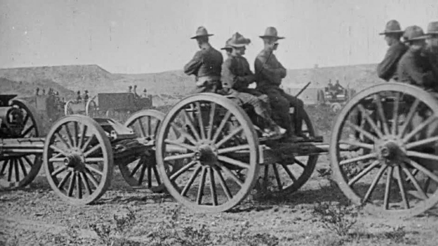 Watch Caterpillar Tractors Pull Gun Carriages online BFI Player