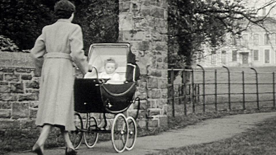 1950s baby carriage