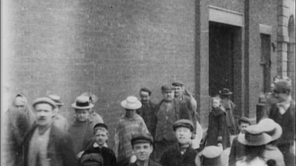 Watch Workers Leaving a Factory (1900) online - BFI Player
